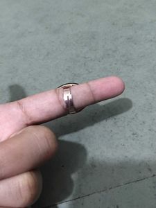 Oval Mother of Pearl Ring with Rhinestones