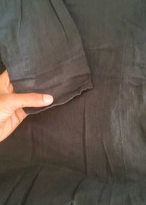 Black Button-Up Casual Dress