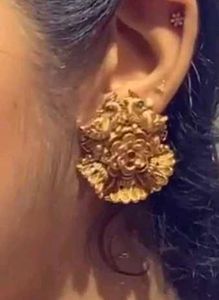 Exquisite Gold Peacock Earrings