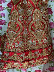 Red Embroidered Lehenga Choli Set