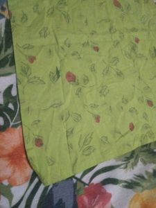 Light Green Floral Sleeveless Top