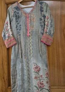 Elegant lining Kurta with plazzo suit