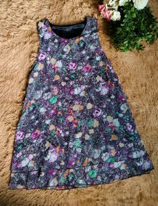 Flowy Floral Print Summer Dress