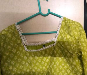 Corset Olive Green Kurti