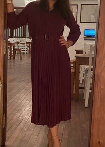 A Line Purple Dress