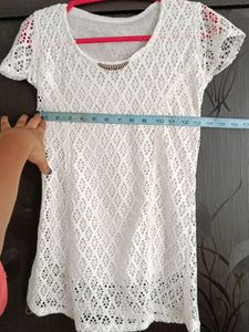 Cute White Korean Top