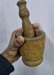 Wooden Mortar and Pestle Set