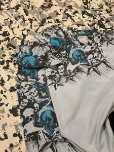 Y2K Skull Print Zip-Up Hoodie