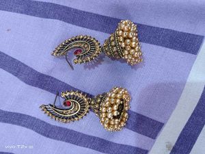 Ethnic Earrings with Pearls
