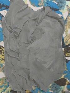 Stylish Grey Embroidered Co-Ord Set