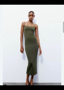Sleek Spaghetti Strap Midi Dress