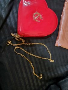 Charlotte Tilbury Red Heart Sling Bag