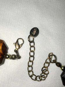 Chunky Amber Beaded Necklace