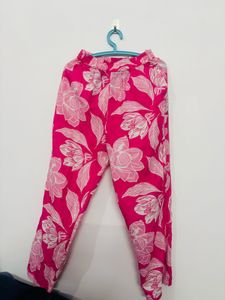 Vibrant Pink Floral Kurta and pant