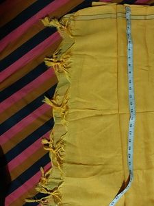 Yellow Handloom Duppatta Lightweight