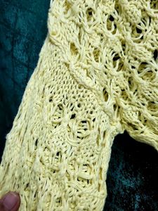 Pretty Yellow Knitted Top