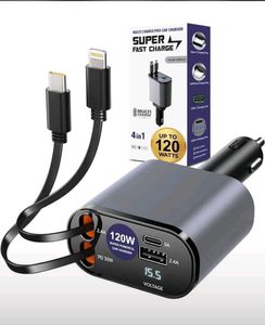 120W Super Fast Car Charger