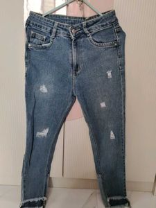 Distressed Denim Jeans