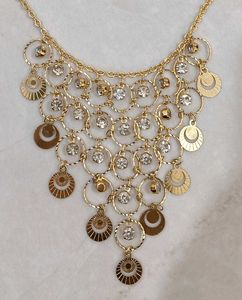 Elegant Gold-Tone Necklace &amp; Earring Set