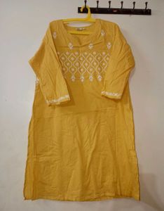 Max Yellow cotton kurta💛