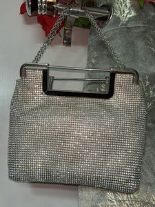 Sparkling Rhinestone Evening Clutch Bag