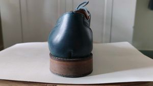 Blue Leather Formal Shoes