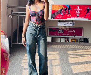 Stylish Printed Bustier Top