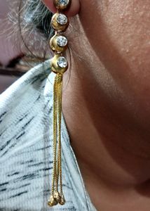 Long Chain Tassels Earring