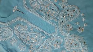 Kurta-pant-Sky Blue