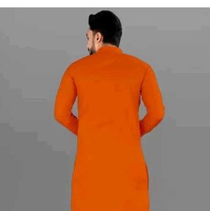 Men's Orange Kurta