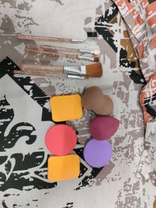 Sparkle Makeup Brush & Sponge Set