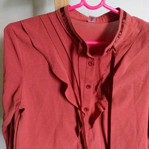 Vintage Ruffled Blouse