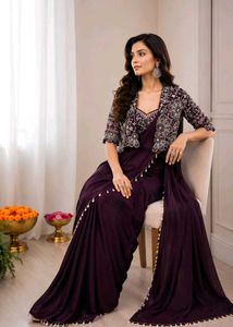 indo western saree modern sare