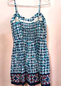 Premium Abstract Print Cotton Blend Sundress (NWOT