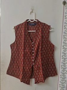 Stylish Printed Sleeveless Top