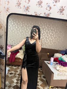 Elegant Black Maxi Dress🎀❤️🌻