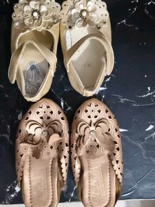 Cute Baby Girl Shoes - 2 Pairs