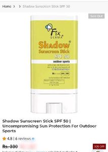 Fix Derma Shadow Sunscreen Stick SPF 50