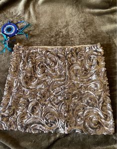 Y2k Silver Mini Skirt