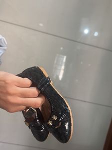 Sparkly Black Mary Jane Shoes
