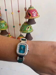 Stylish Teal Dial Watch
