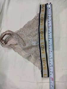 ,💛 Lace Thong with "LOVE" Band