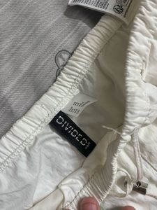 White Baggy Track Pants