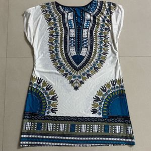 Vintage 1980's Blouse Tunic caftan style