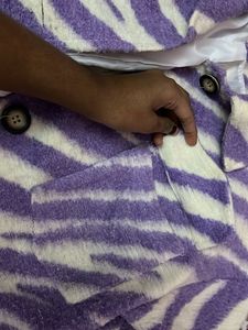 💜Funky Zebra Print Jacket💜