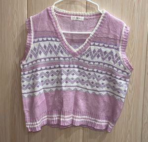 Vintage Korean Knit Sweater Vest