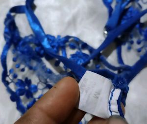 Blue Lace Lingerie Set