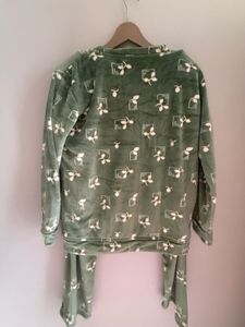 Cozy Green Print Pajama Set