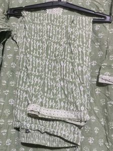 Women's Green Printed Kurta Set