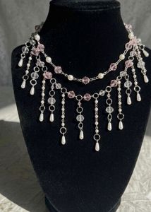 Sparkling Beaded Statement Necklace